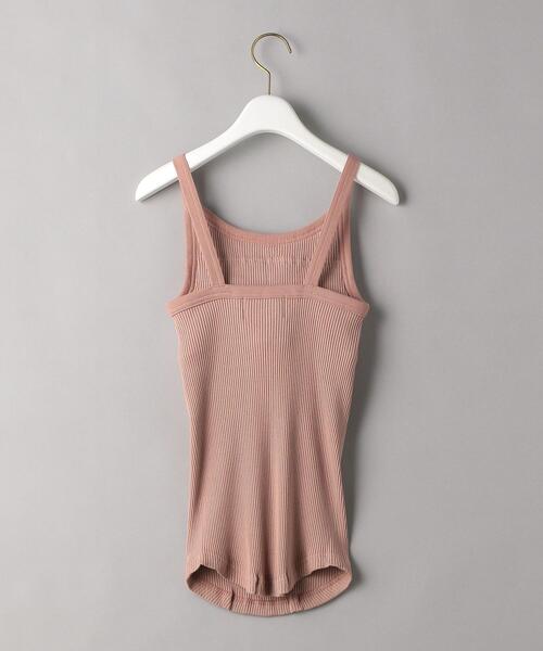 Lepidos（レピドス）の「＜Lepidos＞スクエアネックニットキャミソール ◆（キャミソール・レディース・ホワイト/ブラック/モカ・FREE）」の14枚目の写真