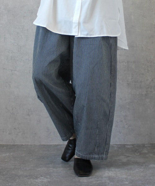 SELECT LEVERY(セレクトリベリー)の「デニムサーカスパンツ(デニムパンツ・レディース・ライトブルー/ネイビー/ブルー/ワンウォッシュ/ストライプ/ブルー系その他・SMALL/MEDIUM/LARGE/X-LARGE)」の6枚目の写真