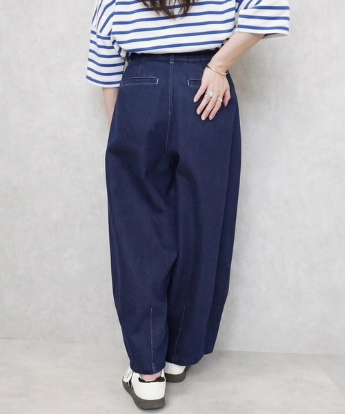 SELECT LEVERY(セレクトリベリー)の「デニムサーカスパンツ(デニムパンツ・レディース・ライトブルー/ネイビー/ブルー/ワンウォッシュ/ストライプ/ブルー系その他・SMALL/MEDIUM/LARGE/X-LARGE)」の12枚目の写真