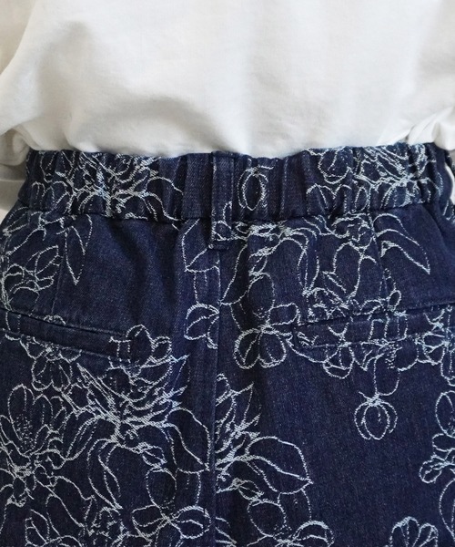 SELECT LEVERY(セレクトリベリー)の「デニムサーカスパンツ(デニムパンツ・レディース・ライトブルー/ネイビー/ブルー/ワンウォッシュ/ストライプ/ブルー系その他・SMALL/MEDIUM/LARGE/X-LARGE)」の16枚目の写真
