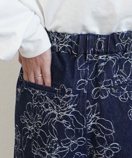 SELECT LEVERY(セレクトリベリー)の「デニムサーカスパンツ(デニムパンツ・レディース・ライトブルー/ネイビー/ブルー/ワンウォッシュ/ストライプ/ブルー系その他・SMALL/MEDIUM/LARGE/X-LARGE)」の18枚目の写真