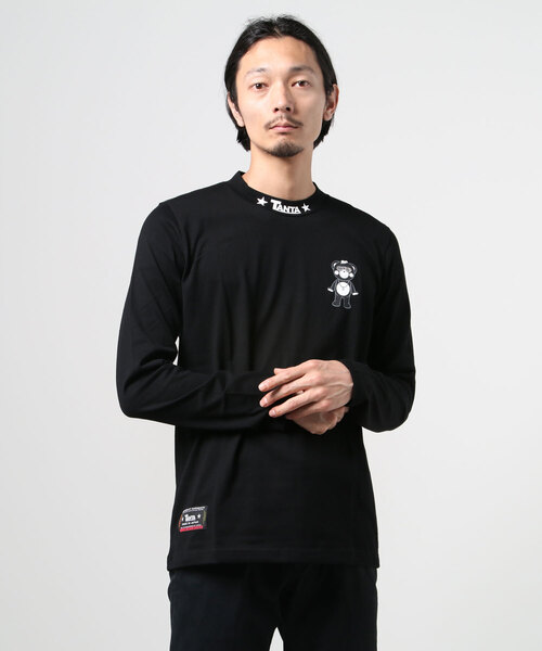 TANTA（タンタ）の「TANTA/タンタ/LIL CHAPPY HIGH NECK L/S カットソー（Tシャツ/カットソー・メンズ・ホワイト/ブラック・SMALL/MEDIUM/LARGE/X-LARGE）」の2枚目の写真