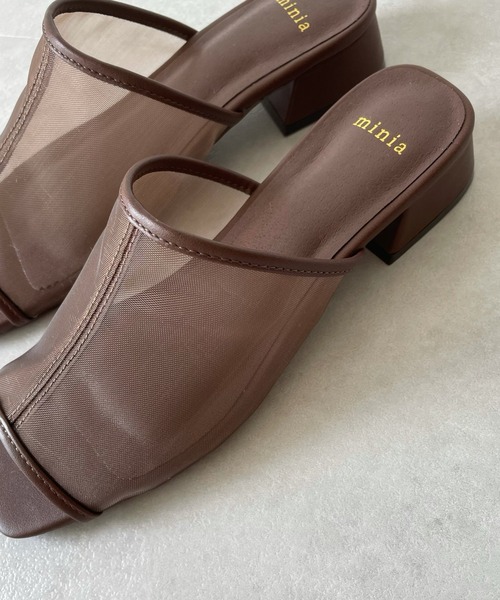 y/m by misato(イムバイミサト)の「メッシュミュール(サンダル・レディース・ブラウン/アイボリー・SMALL/MEDIUM/LARGE)」の6枚目の写真