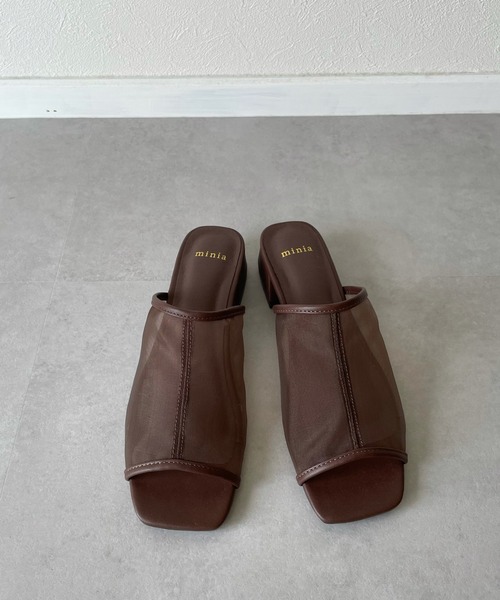 y/m by misato(イムバイミサト)の「メッシュミュール(サンダル・レディース・ブラウン/アイボリー・SMALL/MEDIUM/LARGE)」の7枚目の写真