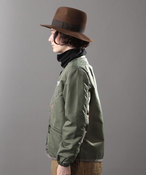 AVIREX(アヴィレックス)の「ミリタリー ジップ カーディガン / MILITARY ZIP CARDIGAN / アヴィレックス / AVIREX(ノーカラージャケット・メンズ・ブラック/セージグリーン/タン・MEDIUM/LARGE/X-LARGE/XX-LARGE)」の5枚目の写真