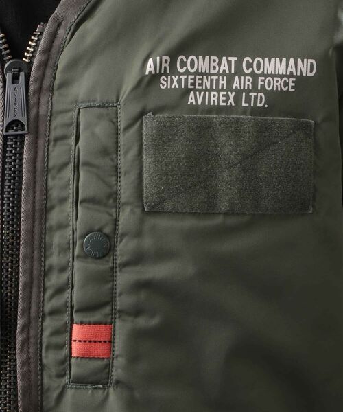 AVIREX(アヴィレックス)の「ミリタリー ジップ カーディガン / MILITARY ZIP CARDIGAN / アヴィレックス / AVIREX(ノーカラージャケット・メンズ・ブラック/セージグリーン/タン・MEDIUM/LARGE/X-LARGE/XX-LARGE)」の8枚目の写真
