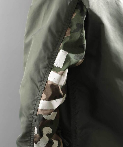 AVIREX(アヴィレックス)の「ミリタリー ジップ カーディガン / MILITARY ZIP CARDIGAN / アヴィレックス / AVIREX(ノーカラージャケット・メンズ・ブラック/セージグリーン/タン・MEDIUM/LARGE/X-LARGE/XX-LARGE)」の10枚目の写真