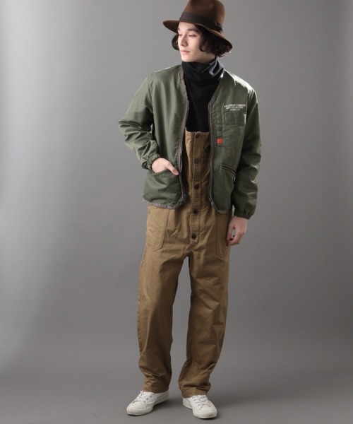 AVIREX(アヴィレックス)の「ミリタリー ジップ カーディガン / MILITARY ZIP CARDIGAN / アヴィレックス / AVIREX(ノーカラージャケット・メンズ・ブラック/セージグリーン/タン・MEDIUM/LARGE/X-LARGE/XX-LARGE)」の14枚目の写真