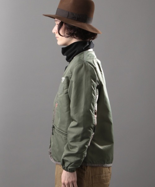 AVIREX(アヴィレックス)の「ミリタリー ジップ カーディガン / MILITARY ZIP CARDIGAN / アヴィレックス / AVIREX(ノーカラージャケット・メンズ・ブラック/セージグリーン/タン・MEDIUM/LARGE/X-LARGE/XX-LARGE)」の19枚目の写真