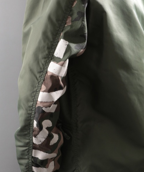 AVIREX(アヴィレックス)の「ミリタリー ジップ カーディガン / MILITARY ZIP CARDIGAN / アヴィレックス / AVIREX(ノーカラージャケット・メンズ・ブラック/セージグリーン/タン・MEDIUM/LARGE/X-LARGE/XX-LARGE)」の16枚目の写真