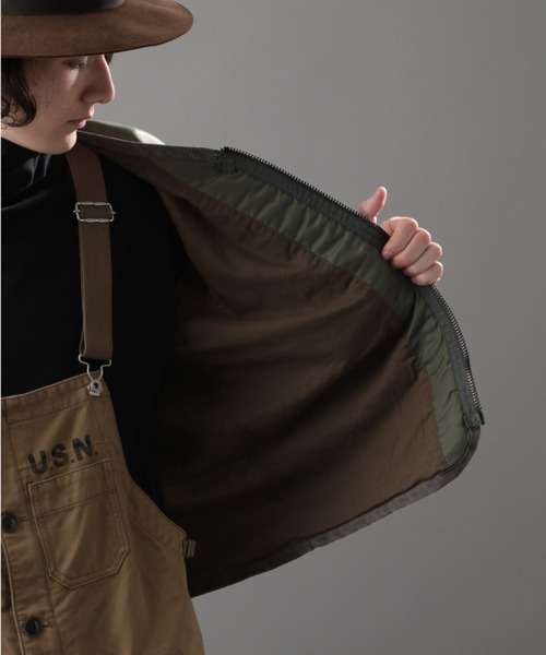 AVIREX(アヴィレックス)の「ミリタリー ジップ カーディガン / MILITARY ZIP CARDIGAN / アヴィレックス / AVIREX(ノーカラージャケット・メンズ・ブラック/セージグリーン/タン・MEDIUM/LARGE/X-LARGE/XX-LARGE)」の15枚目の写真