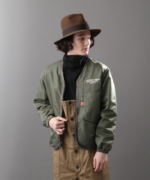 AVIREX(アヴィレックス)の「ミリタリー ジップ カーディガン / MILITARY ZIP CARDIGAN / アヴィレックス / AVIREX(ノーカラージャケット・メンズ・ブラック/セージグリーン/タン・MEDIUM/LARGE/X-LARGE/XX-LARGE)」の22枚目の写真