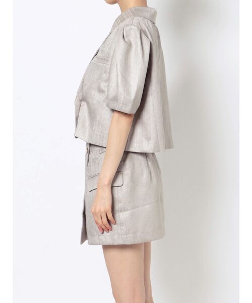 jouetie（ジュエティ）の「ハーフスリーブジャケットライクセットアップ（セットアップ・レディース・アイボリー/ブラック・MEDIUM）」の17枚目の写真