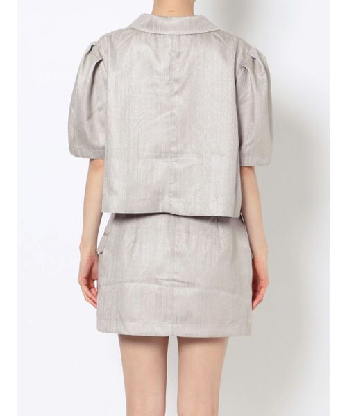 jouetie（ジュエティ）の「ハーフスリーブジャケットライクセットアップ（セットアップ・レディース・アイボリー/ブラック・MEDIUM）」の18枚目の写真