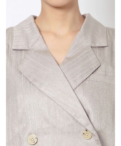 jouetie（ジュエティ）の「ハーフスリーブジャケットライクセットアップ（セットアップ・レディース・アイボリー/ブラック・MEDIUM）」の19枚目の写真