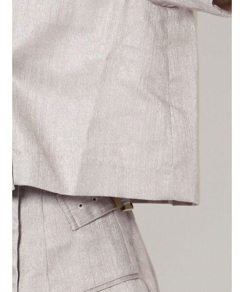 jouetie（ジュエティ）の「ハーフスリーブジャケットライクセットアップ（セットアップ・レディース・アイボリー/ブラック・MEDIUM）」の21枚目の写真