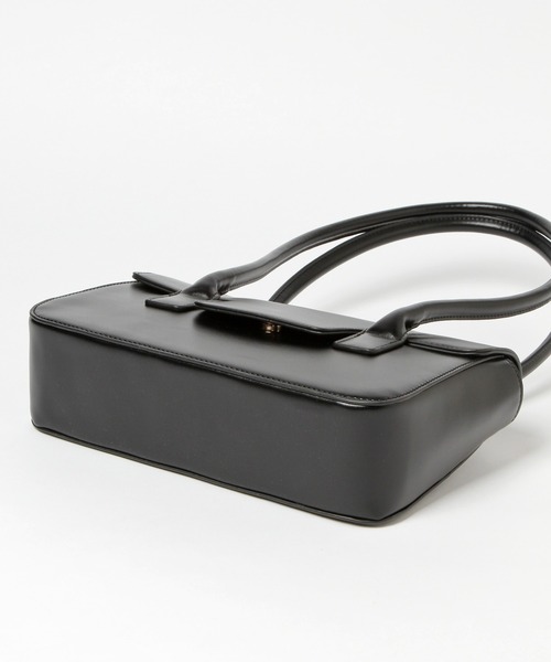 Heather（ヘザー）の「スクエアロングハンドＢＡＧ　959859（ハンドバッグ・レディース・ブラック/アイボリー・ONE SIZE）」の13枚目の写真