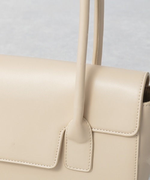 Heather（ヘザー）の「スクエアロングハンドＢＡＧ　959859（ハンドバッグ・レディース・ブラック/アイボリー・ONE SIZE）」の17枚目の写真