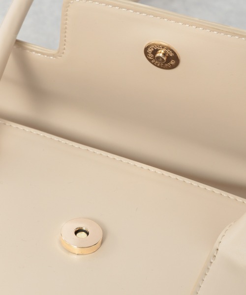 Heather（ヘザー）の「スクエアロングハンドＢＡＧ　959859（ハンドバッグ・レディース・ブラック/アイボリー・ONE SIZE）」の19枚目の写真