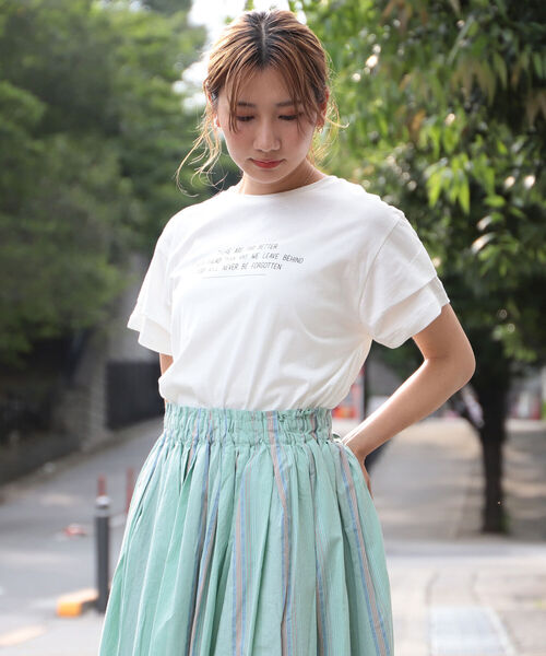 Beams Heart タックスリーブ ロゴ Tシャツ Tシャツ カットソー Beams Heart ビームスハート のファッション通販 Zozotown