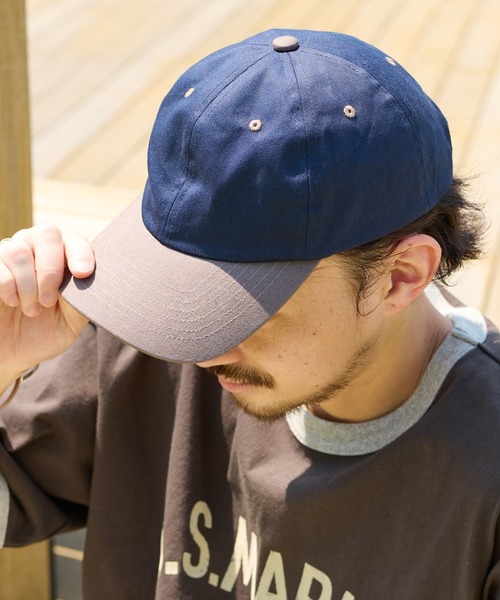 CIAOPANIC TYPY（チャオパニックティピー）の「配色キャップ（キャップ・メンズ・ネイビー/グレー/カーキ・ONE SIZE）」の3枚目の写真