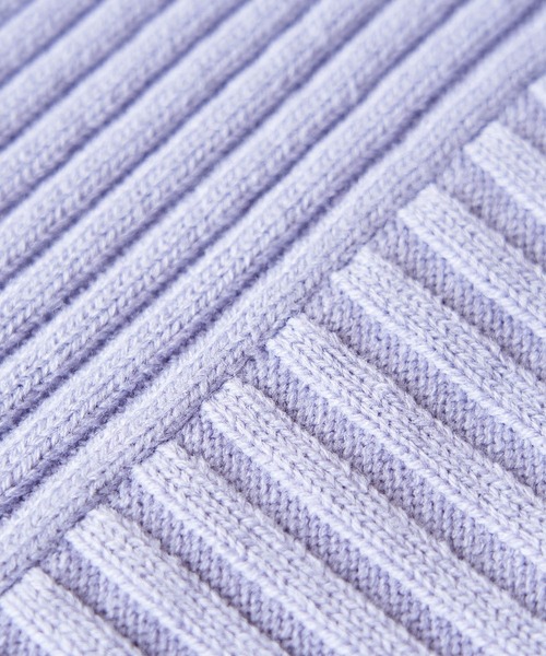 ROPE' PICNIC（ロペピクニック）の「【芳根京子さん別注カラー:ブルー,カラシ】リブ切替プルオーバー（ニット/セーター・レディース・ブラック/キナリ/ブラウン系その他2/カーキ/ラベンダー/ピンク系その他/クリーム/グリーン/ピンク/ブルー/マスタード・38/40）」の18枚目の写真