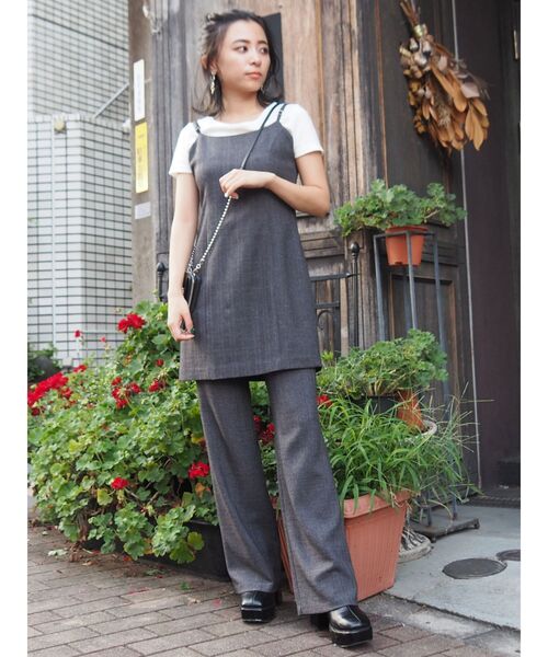 EVRIS（エヴリス）の「サマーツイードミニワンピース【セットアップ着用可能】（ワンピース・レディース・ブラウン/グレー/イエロー・FREE）」の9枚目の写真