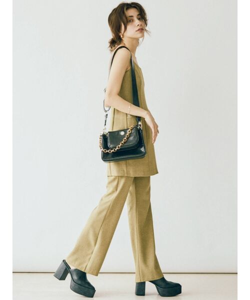 EVRIS（エヴリス）の「サマーツイードミニワンピース【セットアップ着用可能】（ワンピース・レディース・ブラウン/グレー/イエロー・FREE）」の19枚目の写真