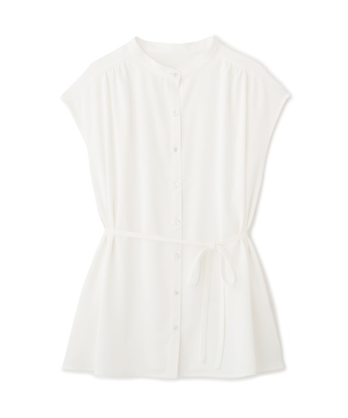 NATURAL BEAUTY BASIC（ナチュラルビューティーベーシック）の「フレンチスリーブチュニック（シャツ/ブラウス・レディース・ブラック/ブラウン/オフホワイト・MEDIUM/SMALL）」の15枚目の写真