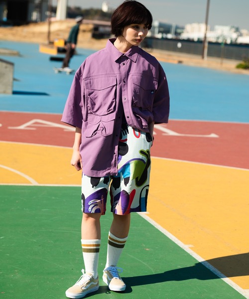 FUC ショーツ　　　かつき君着用 Gramicci | グラミチ Begin別注 COOLMAXシアサッカー ミドル丈ショーツ