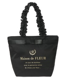 Maison de FLEUR | ブランドロゴフリルハンドルトートMバッグ(トートバッグ)