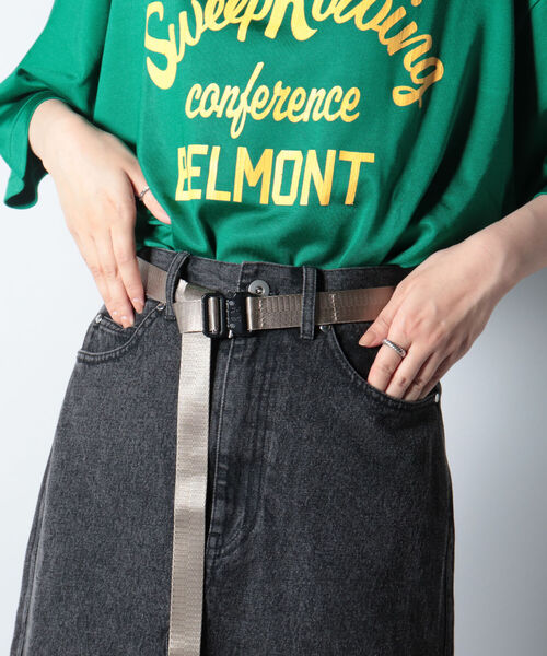 GLOSTER（グロスター）の「【GLOSTER/グロスター】MULTI-PURPOSE BUCKLE BELT ナイロンベルト（ベルト・メンズ・チャコールグレー/ブラック/ベージュ/ライトグリーン/オリーブ/パープル/ピンク/オレンジ・FREE）」の3枚目の写真