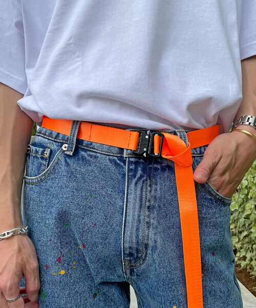 GLOSTER（グロスター）の「【GLOSTER/グロスター】MULTI-PURPOSE BUCKLE BELT ナイロンベルト（ベルト・メンズ・チャコールグレー/ブラック/ベージュ/ライトグリーン/オリーブ/パープル/ピンク/オレンジ・FREE）」の8枚目の写真