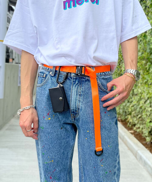 GLOSTER（グロスター）の「【GLOSTER/グロスター】MULTI-PURPOSE BUCKLE BELT ナイロンベルト（ベルト・メンズ・チャコールグレー/ブラック/ベージュ/ライトグリーン/オリーブ/パープル/ピンク/オレンジ・FREE）」の9枚目の写真