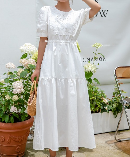 セール レディース ぽわん袖のウエストマークレースワンピース ワンピース Day Closet デイ クローゼット のファッション通販 Zozotown