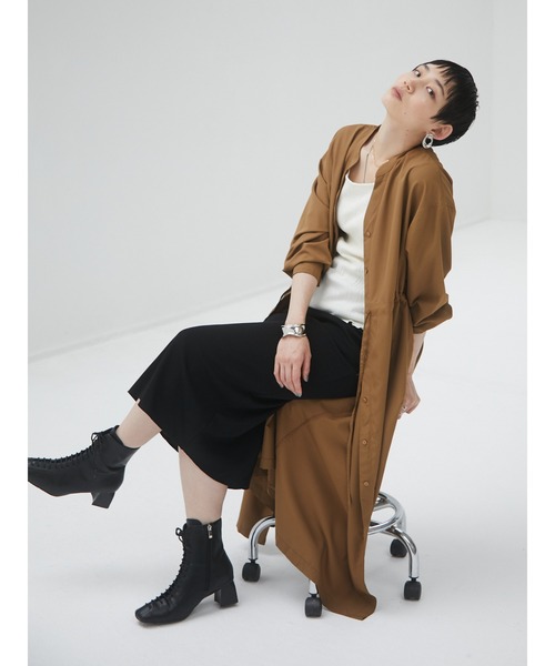 armonia（アルモニーア）の「armonia・Ａラインドレッシーワンピース（ワンピース・レディース・ブラウン/ブラック・FREE）」の2枚目の写真