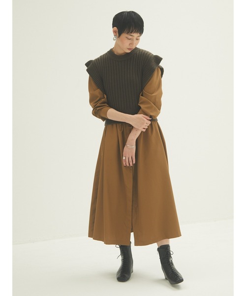 armonia（アルモニーア）の「armonia・Ａラインドレッシーワンピース（ワンピース・レディース・ブラウン/ブラック・FREE）」の19枚目の写真