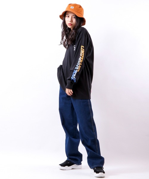 Limited Line Naive Magic(リミテッドラインナイーブマジック)の「天竺スリーブ ウルフプリント 長袖Tシャツ(Tシャツ/カットソー・メンズ・ホワイト/ブラック/ベージュ/ブルー/グリーン/ライトブルーグレー・M/L)」の19枚目の写真