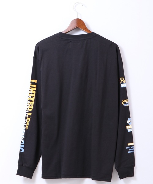 Limited Line Naive Magic(リミテッドラインナイーブマジック)の「天竺スリーブ ウルフプリント 長袖Tシャツ(Tシャツ/カットソー・メンズ・ホワイト/ブラック/ベージュ/ブルー/グリーン/ライトブルーグレー・M/L)」の13枚目の写真