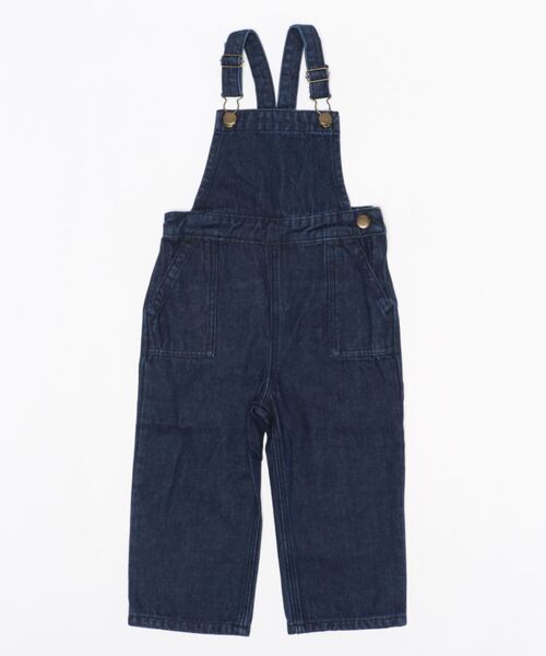 coca(coca)(コカ)の「キッズ 親子お揃いセミワイドデニムベイカーサロペット(サロペット/オーバーオール・キッズ・インディゴブルー・100/110/120/130)」の3枚目の写真