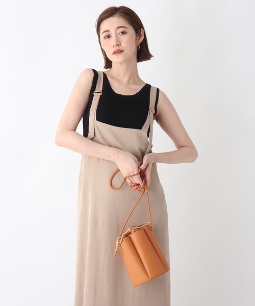 OPAQUE.CLIP（オペークドットクリップ）の「◆カヌレプリーツショルダーバッグ【2WAY】（ショルダーバッグ・レディース・マスタード/オフホワイト/ベージュ・00）」の3枚目の写真