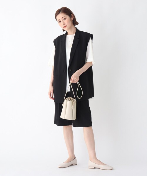 OPAQUE.CLIP（オペークドットクリップ）の「◆カヌレプリーツショルダーバッグ【2WAY】（ショルダーバッグ・レディース・マスタード/オフホワイト/ベージュ・00）」の12枚目の写真