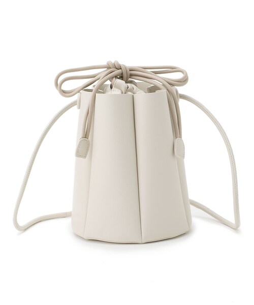 OPAQUE.CLIP（オペークドットクリップ）の「◆カヌレプリーツショルダーバッグ【2WAY】（ショルダーバッグ・レディース・マスタード/オフホワイト/ベージュ・00）」の15枚目の写真