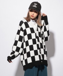 PBLIM | 【PAGEBOYLIM】Vニットカラーカーデ(カーディガン/ボレロ)