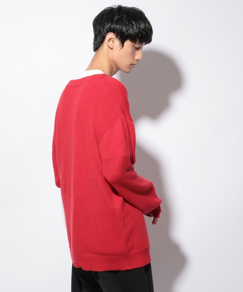 PBLIM（ページボーイリム）の「【PAGEBOYLIM】Vニットカラーカーデ（カーディガン/ボレロ・レディース・ブラック/パープル/レッド/ホワイト系その他・MEDIUM/LARGE）」の21枚目の写真