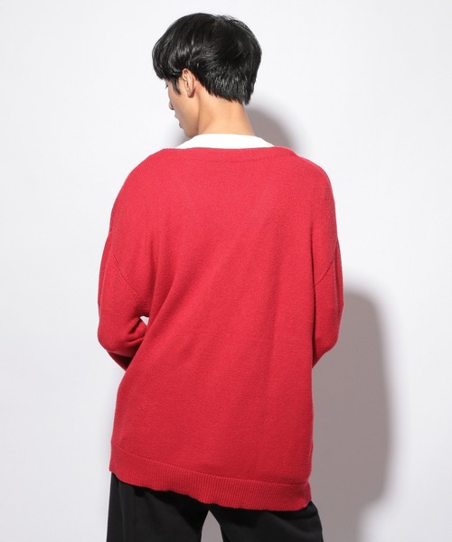 PBLIM（ページボーイリム）の「【PAGEBOYLIM】Vニットカラーカーデ（カーディガン/ボレロ・レディース・ブラック/パープル/レッド/ホワイト系その他・MEDIUM/LARGE）」の22枚目の写真