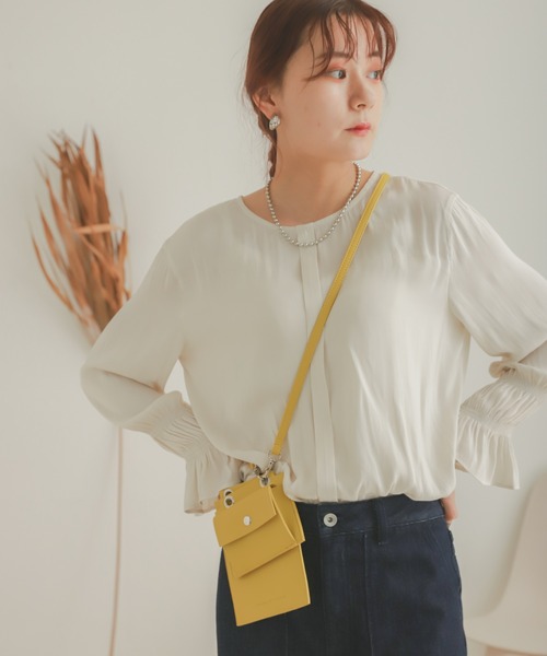 SENSE OF PLACE by URBAN RESEARCH（センスオブプレイスバイアーバンリサーチ）の「フリルカラーブラウス（シャツ/ブラウス・レディース・キャメル/ブラック/アイボリー・ONE）」の11枚目の写真