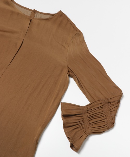 SENSE OF PLACE by URBAN RESEARCH（センスオブプレイスバイアーバンリサーチ）の「フリルカラーブラウス（シャツ/ブラウス・レディース・キャメル/ブラック/アイボリー・ONE）」の14枚目の写真