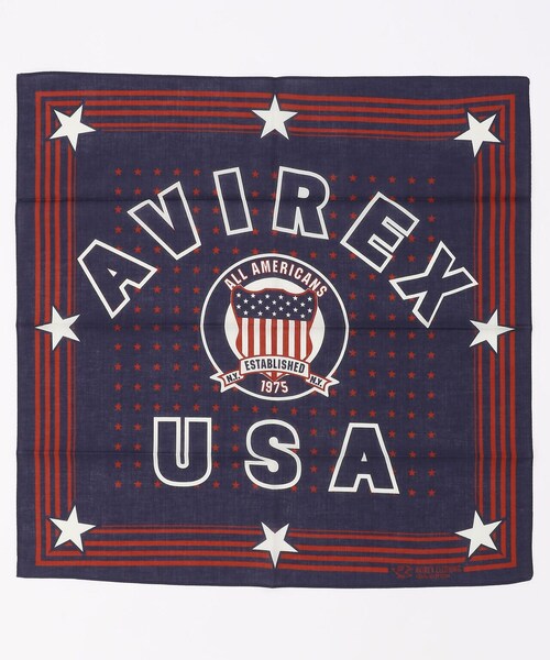AVIREX(アヴィレックス)の「バンダナ / BANDANA / アヴィレックス / AVIREX(バンダナ/スカーフ・メンズ・カーキ/ブラック/ホワイト/ネイビー・FREE)」の9枚目の写真