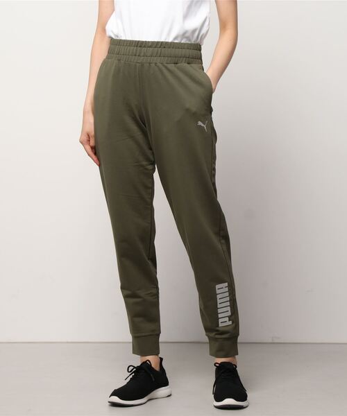 PUMA(プーマ)の「プーマ PUMA RTG パンツ_PUMA Cat Logo、PUMA Wordmarkデザインスウェットパンツ_(スウェットパンツ・レディース・カーキ・M/S/L/XL)」の1枚目の写真